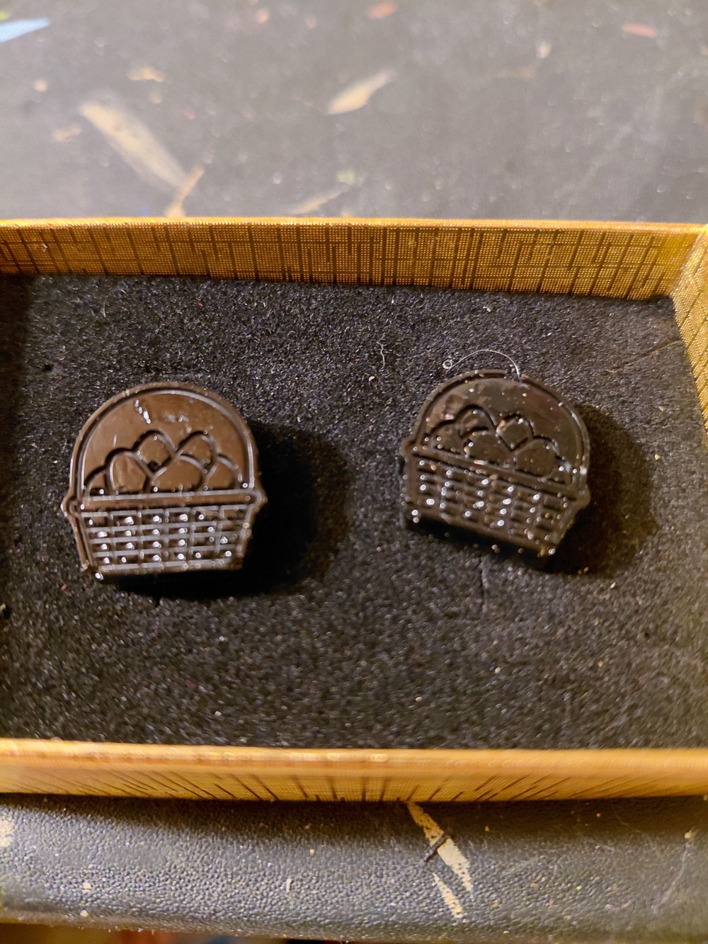 Black Basket Stud Earrings - Women Jewelry Earrings